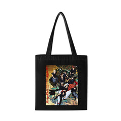 SKZ RUN IT Printed Canvas Large Capacity Tote Bag