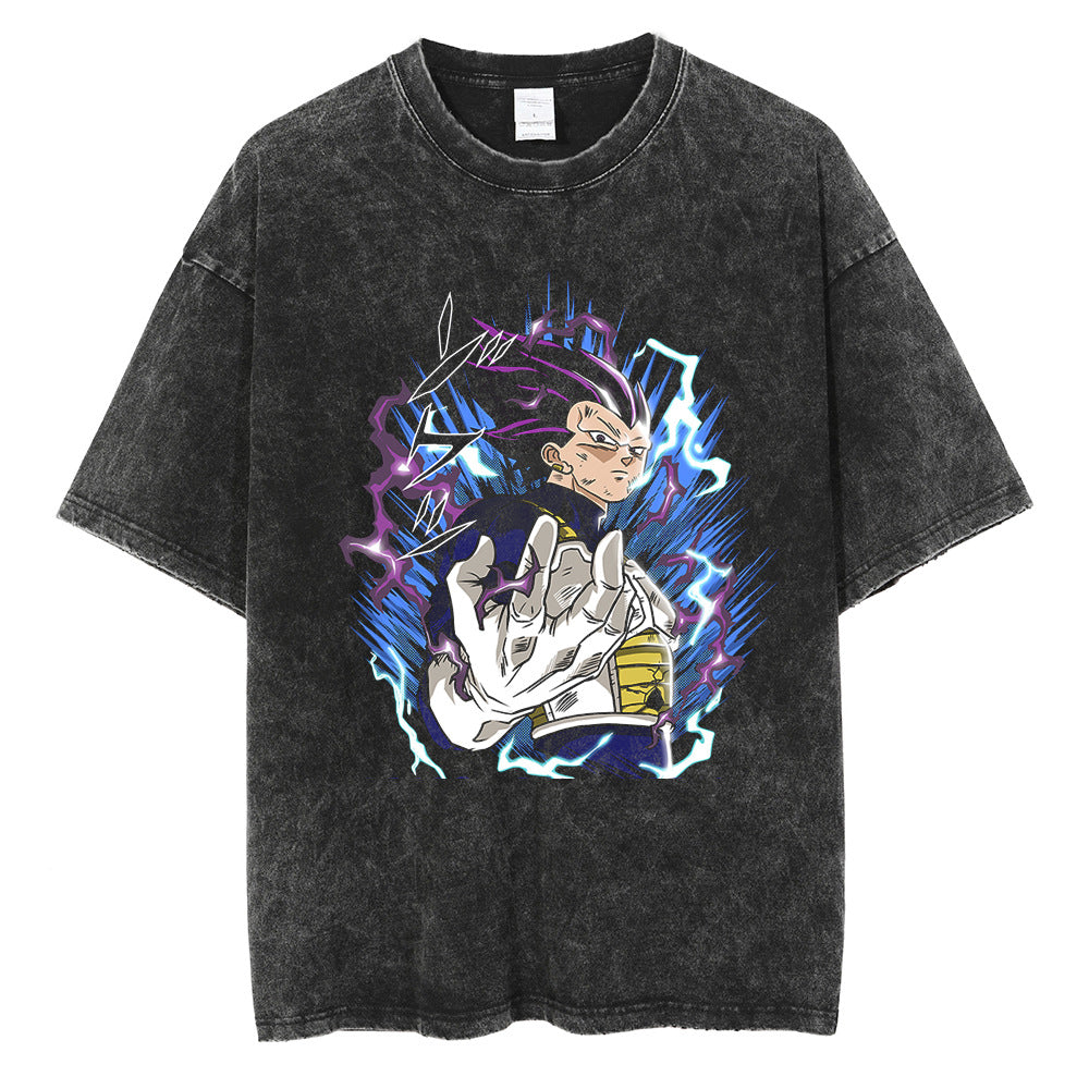 Casual Vintage Anime Cotton Loose T-shirt