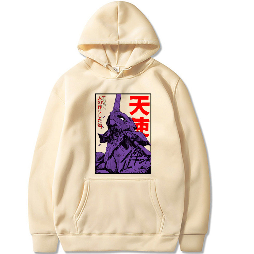 Men's Eva Anime Printed Loose Hoodie