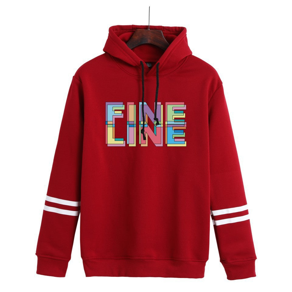 Unisex Casual Harry FINE LINE Loose Hoodie