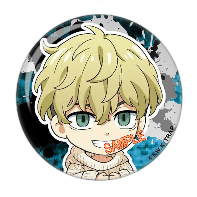 Cute Anime Round Badge
