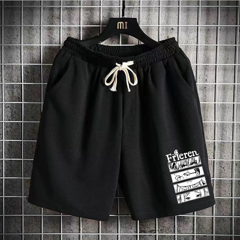 Men's Anime Loose Breathable Beach Shorts