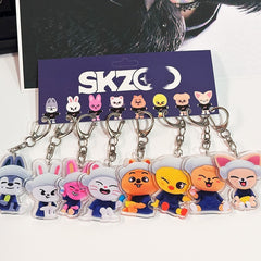 SKZ Sauna Doll Acrylic Pendant Keyring Set
