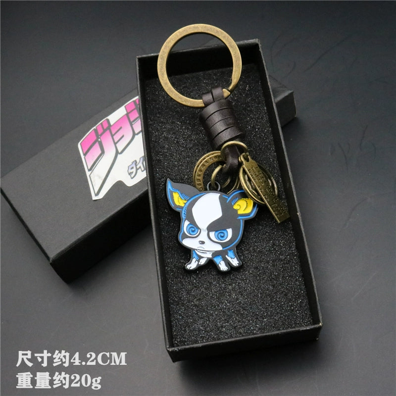 Anime Cowhide Rope Keychain Pendant