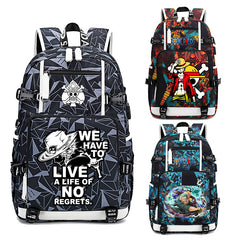 Trendy Anime Luffy School Backpack