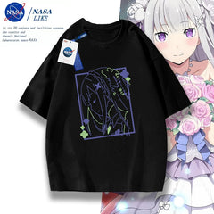 Casual Anime Pattern Cotton T-shirt