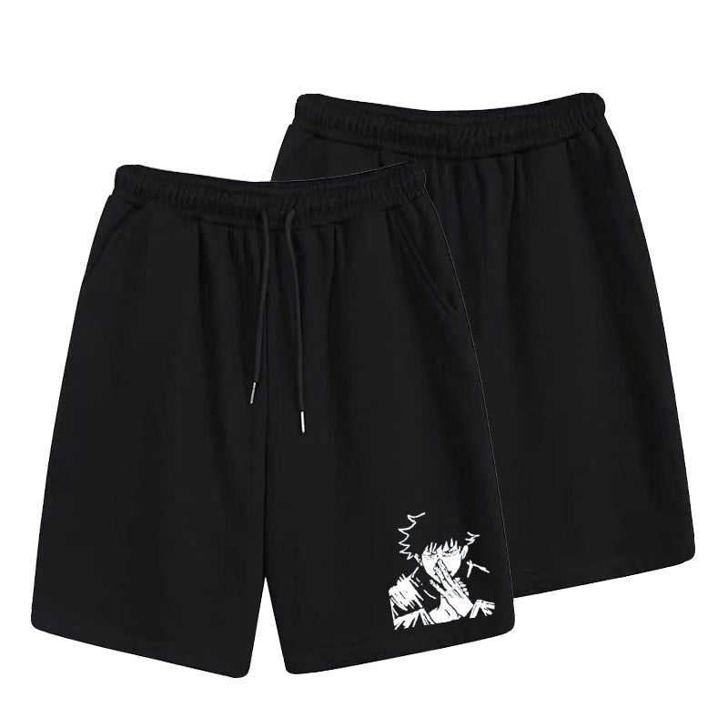 Casual Men's Anime Summer Elastic Sports Shorts