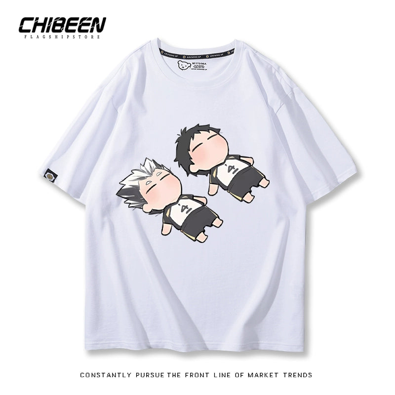 Unisex Anime Pattern Short Sleeve T-Shirt
