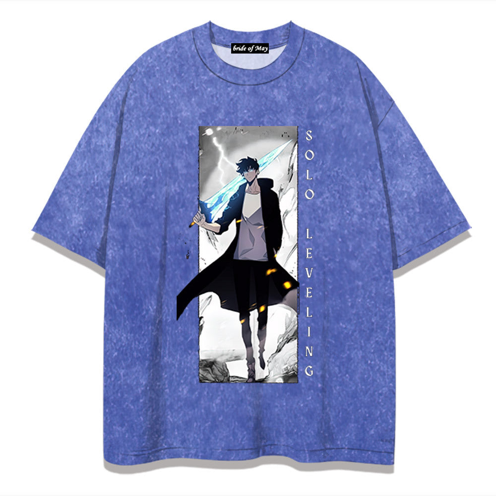 Retro Trendy Anime Short-sleeved T-shirt