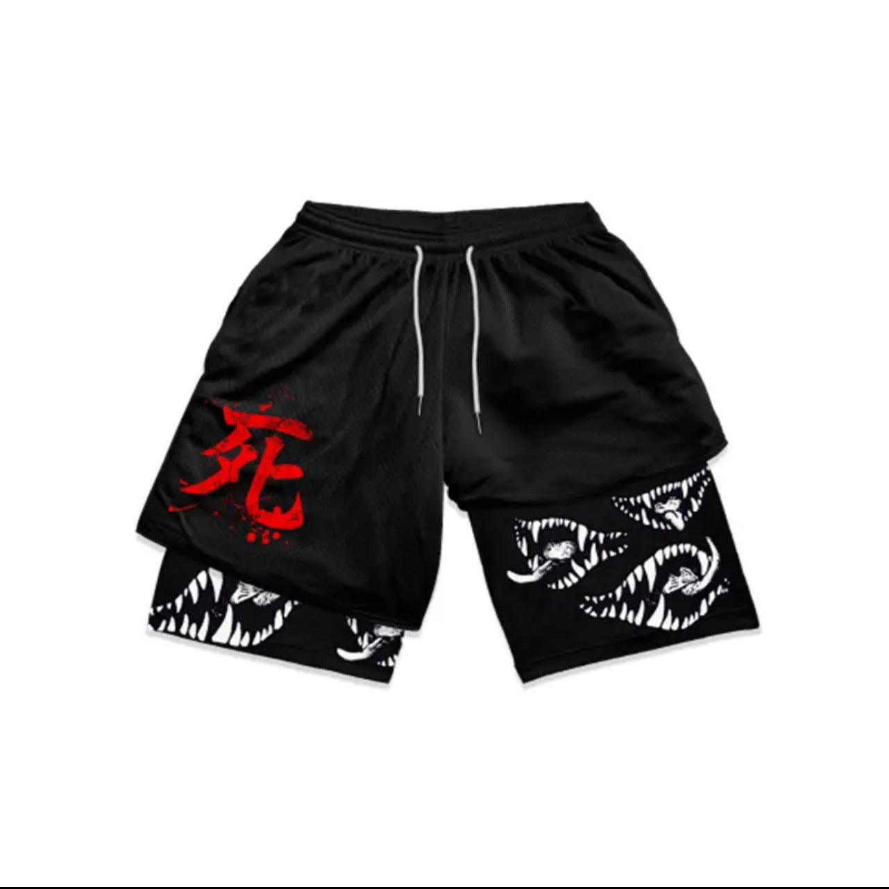 Men's Casual Anime Pattern Print Sports Shorts