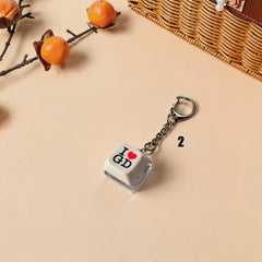 I LOVE GD Keycap Keyring