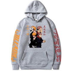 Men's Anime Pattern Print Pullover Hoodie