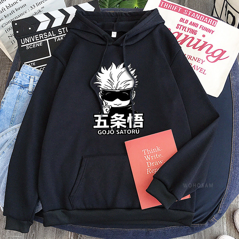 Unisex Anime Printed Casual Loose Hoodie