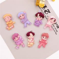 KPOP Acrylic Brooch Badge