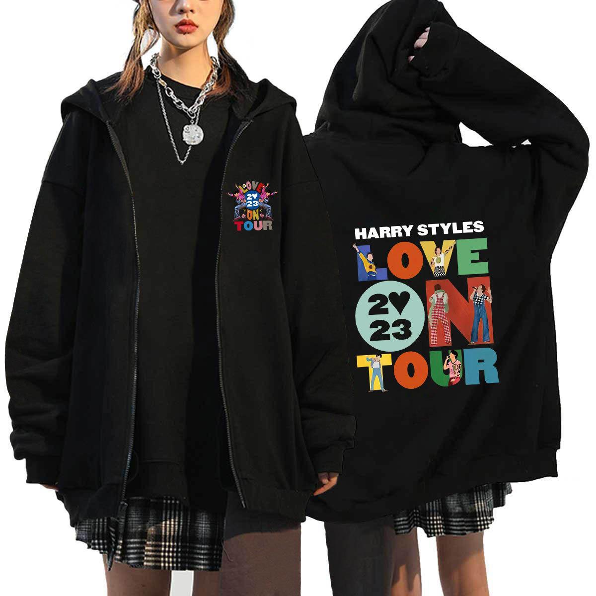 Lovely Girls Love on Tour Graphic Zip Up Hoodie