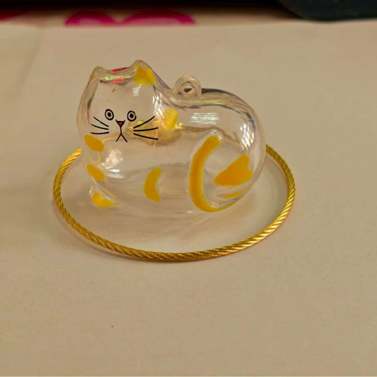 Cat Pup Capsule Keychain Pet Hair Storage Pendant Lab