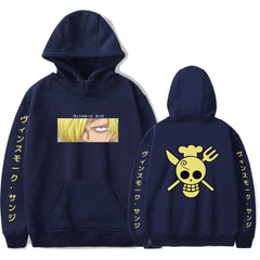 Casual Anime Graphic Printed Loose Hoodie