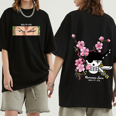 Cool Men's Zoro Print Crew Neck Relaxed T-Shirt