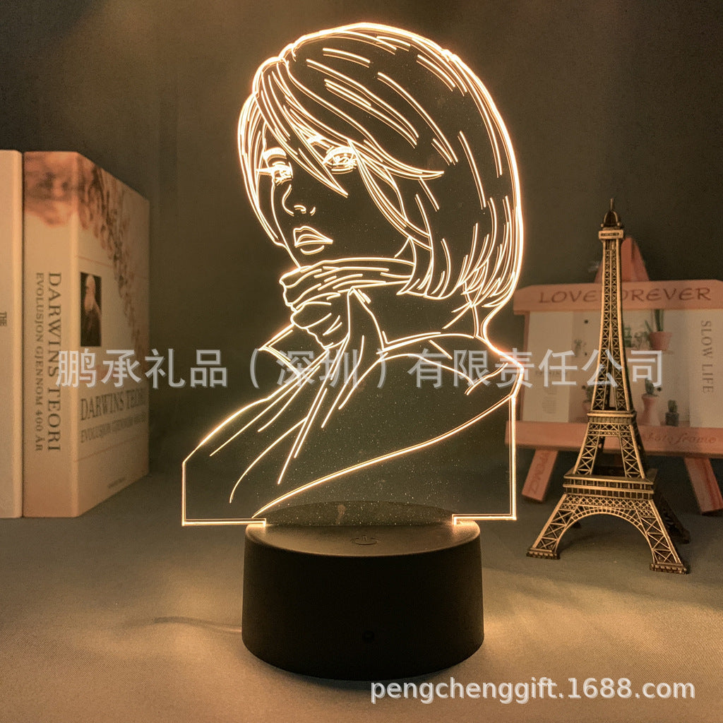 Colorful Anime Acrylic 3d Night Light