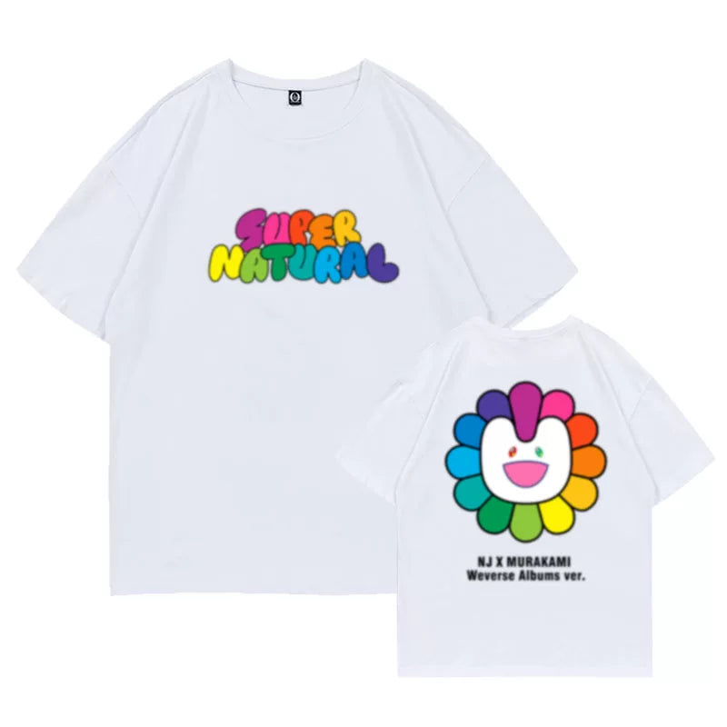 NJZ Haerin SUPERNATURAL Round Neck Printed T-shirt