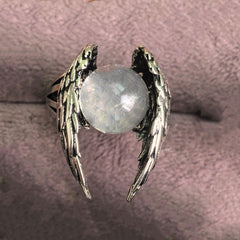 Ghost Wings Crystal Retro Necklace