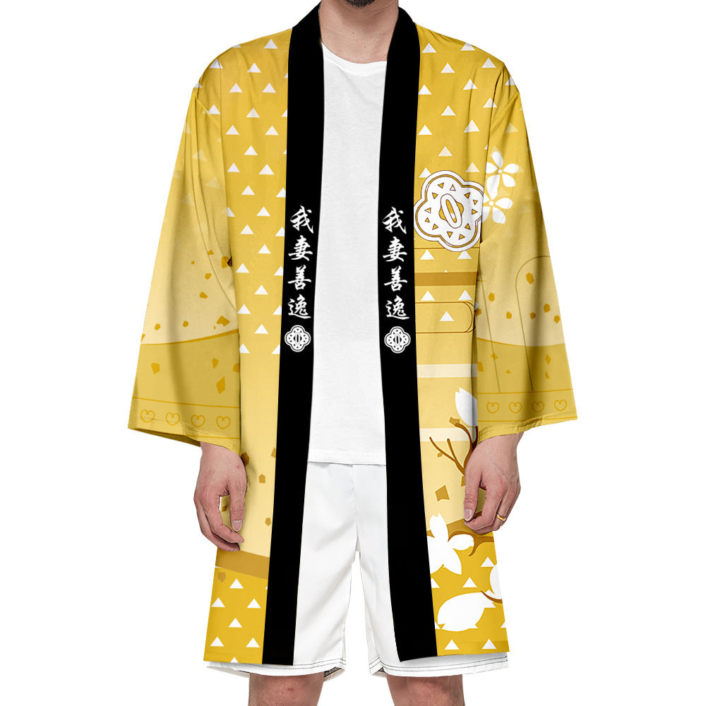 Unisex Anime Cosplay Cape Loose Long Kimono