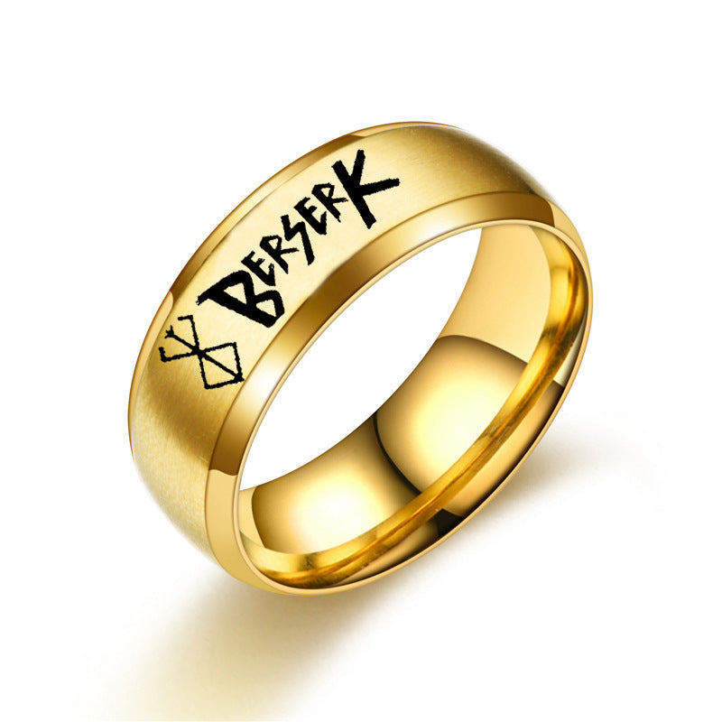 Cool Anime Logo Laser Ring