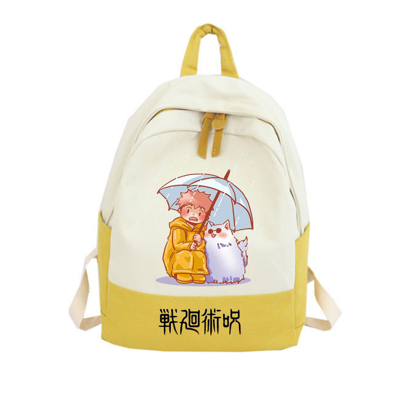 Trendy Anime Printed Casual Backpack