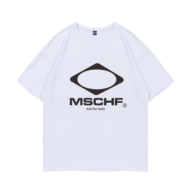 Haerin Cotton Letter Short-sleeved T-shirt
