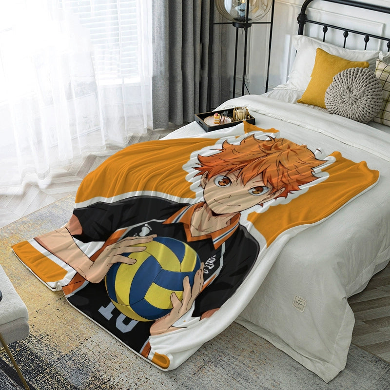 Hinata Anime Pattern Nap Blanket