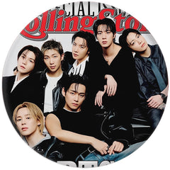 BANGTAN Magazine Tinplate Badge Mirror Keychain