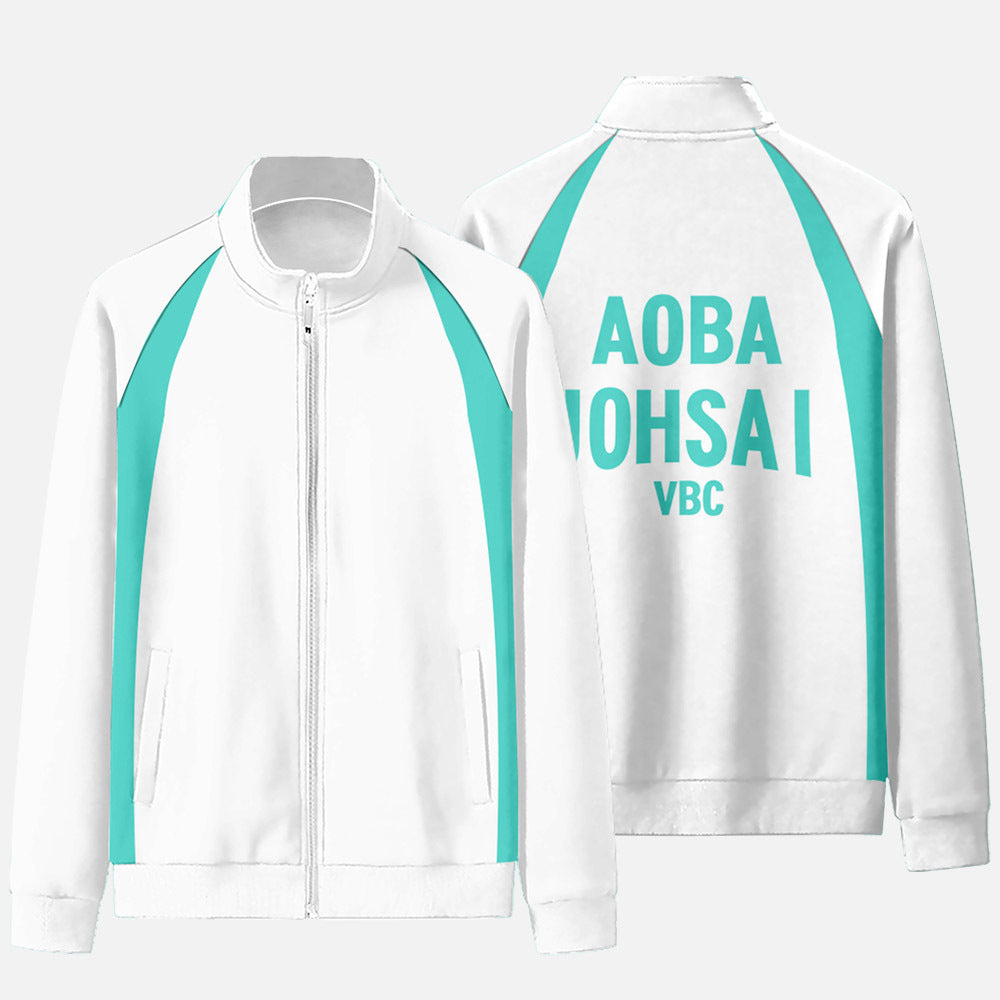 Unisex Aoba Johsai High Cosplay Zipper Jacket