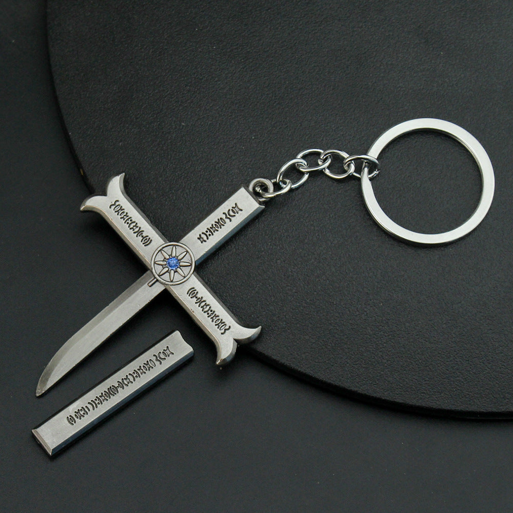 Cool Sword Cos Necklace Keychain Pendant