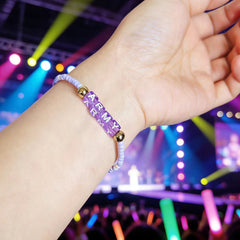 ARMY Rice Beads Purple Bracelet