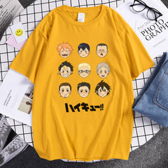 Unisex Anime Printed Loose Cotton T-shirt