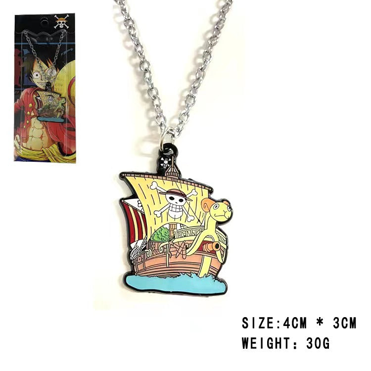 Cute Luffy Necklace Keychain Pendant