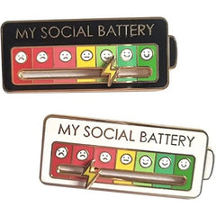Social Battery Pin