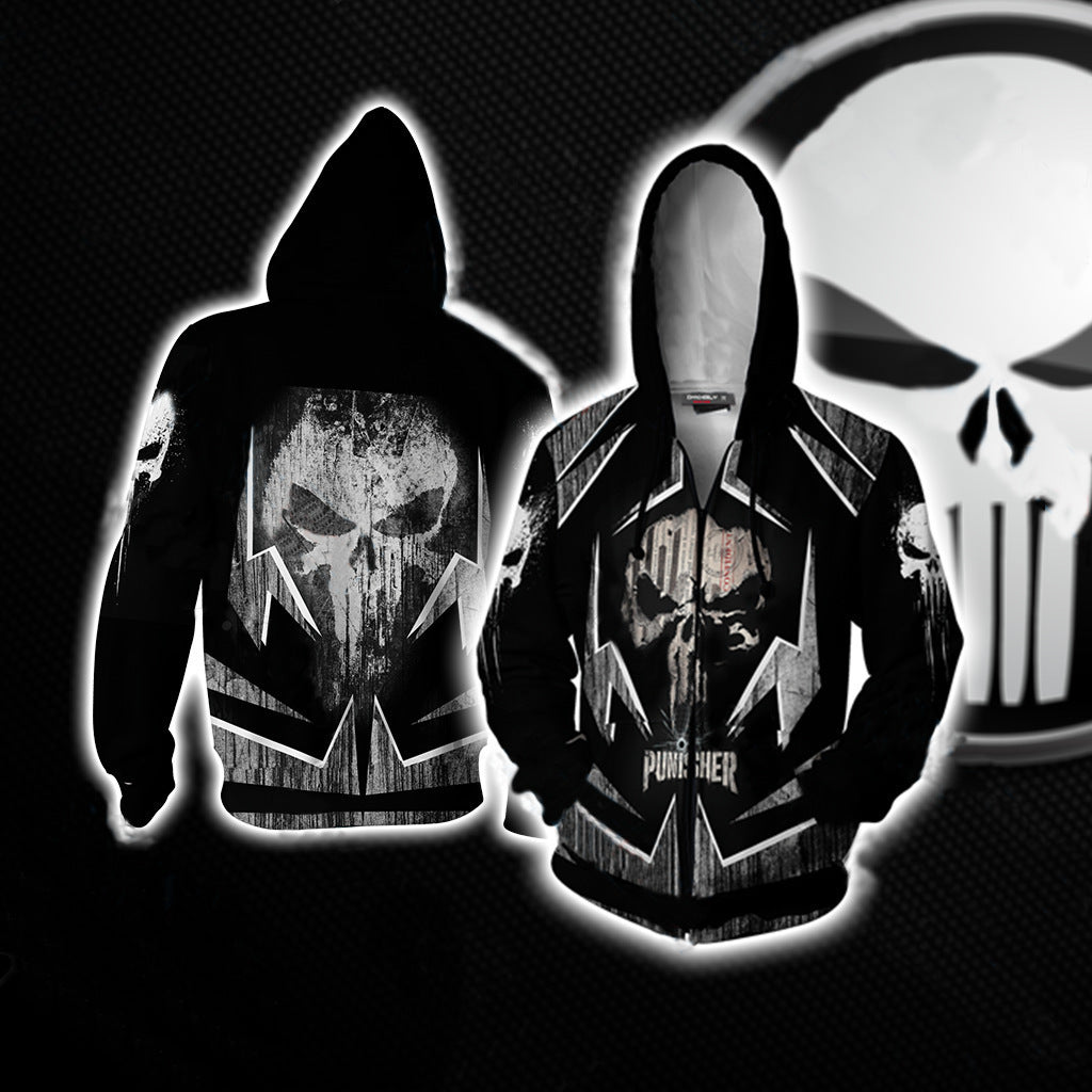 Unisex Punisher 3D Printed Casual Cosplay Hoodie