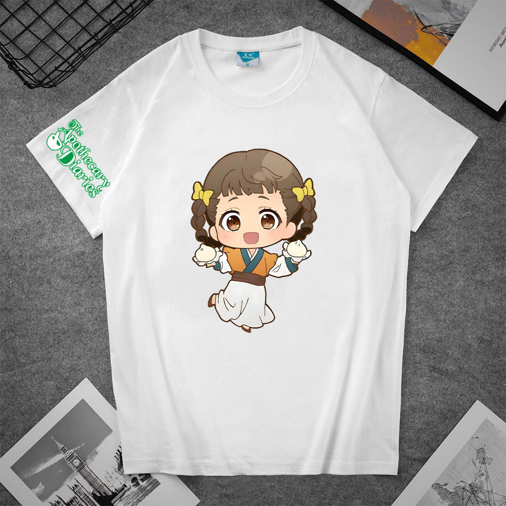 Trendy Girl's Anime Short Sleeve T-Shirt