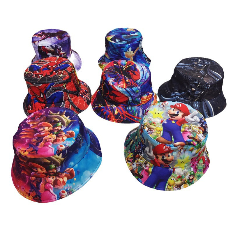 Casual Anime Printed Bucket Hat