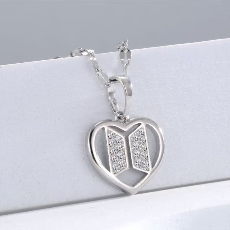 BANGTAN Heart Pendant Necklace