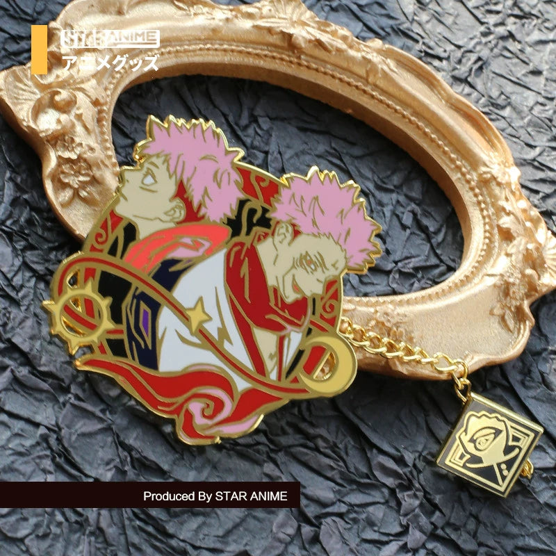 Exquisite Anime Metal Badge Pendant