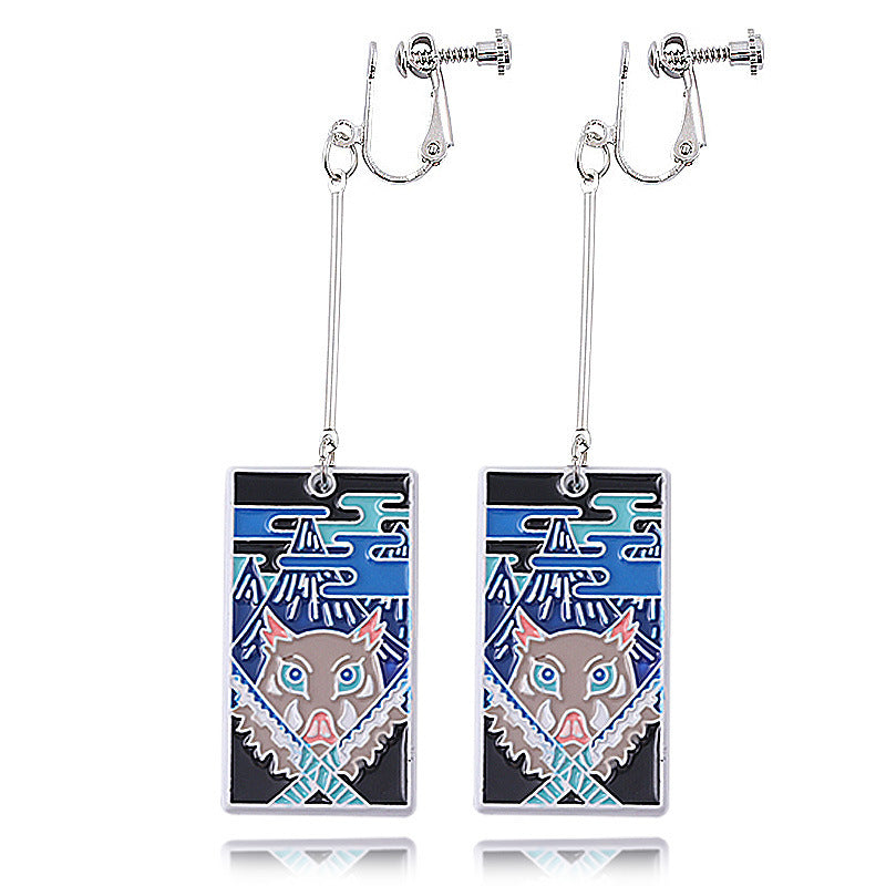 Trendy Tomioka Anime Ear Clips Earrings