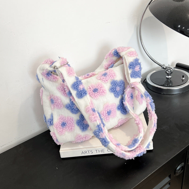 Daisy Plush Shoulder Bag