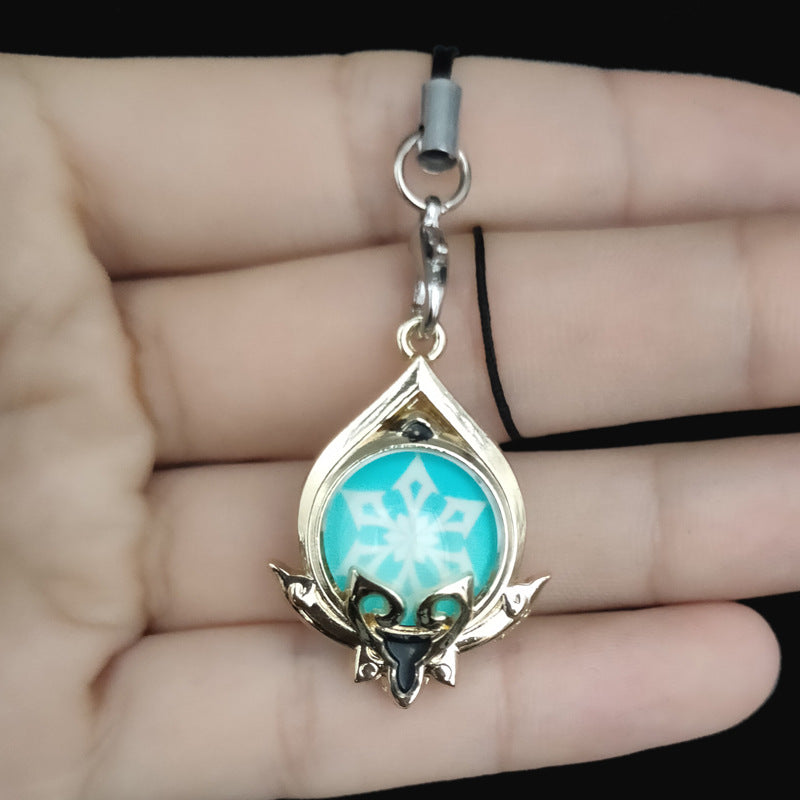 Luminous Game Keychain Lanyard Pendant