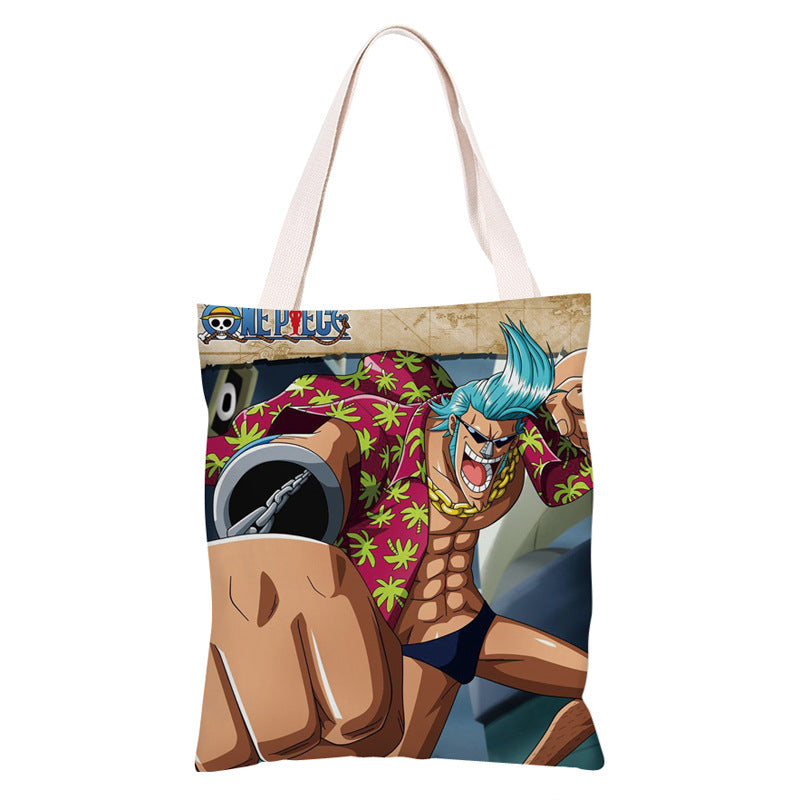 Trendy Anime Canvas Shoulder Bag