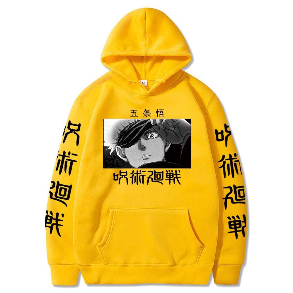 Unisex Trendy Anime Printed Casual Hoodie