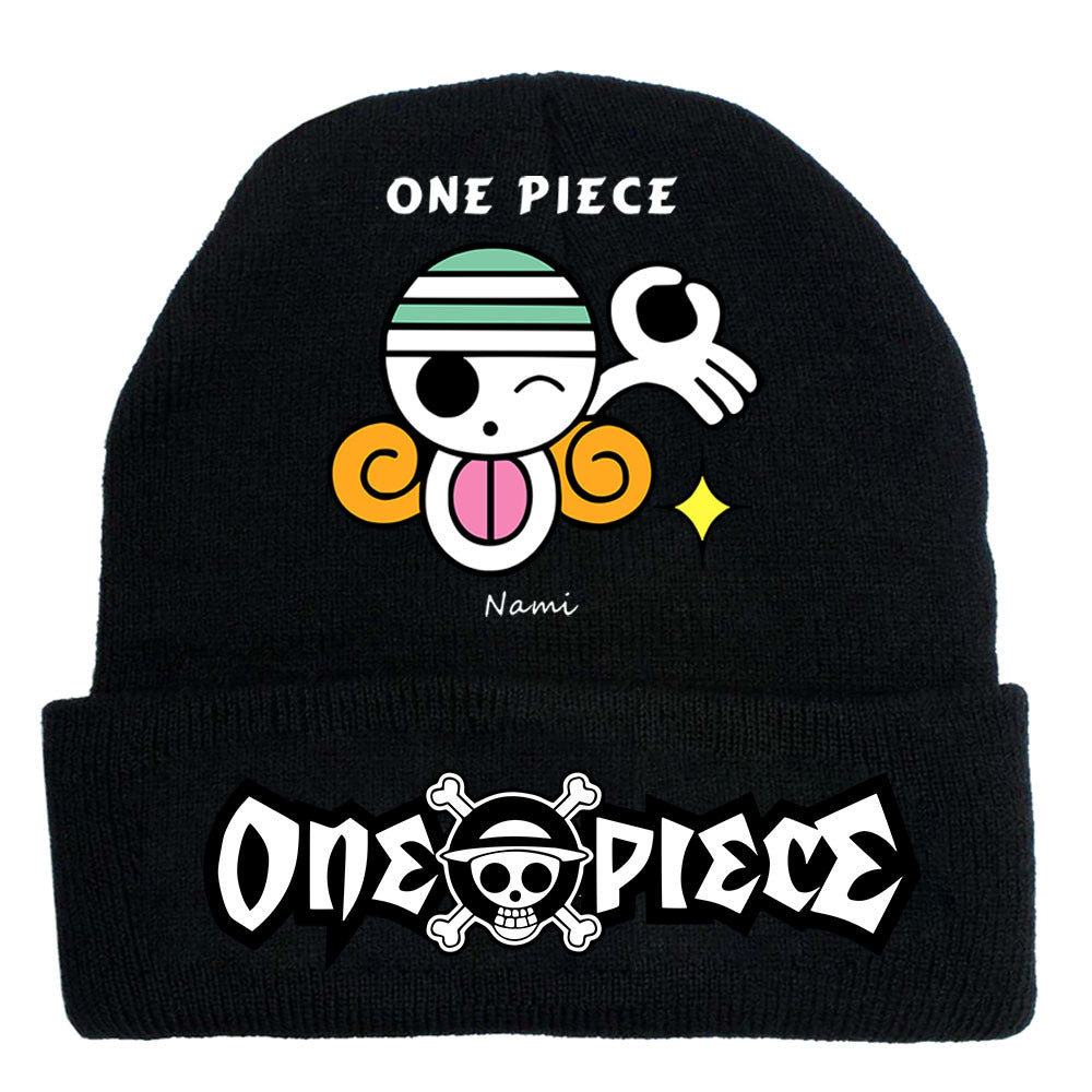 Trendy Luffy Print Knitted Hat