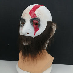 Kratos Cosplay Latex Mask Props