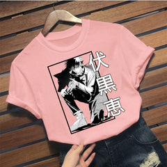 Casual Anime Graphic Print Loose Short-sleeved T-shirt